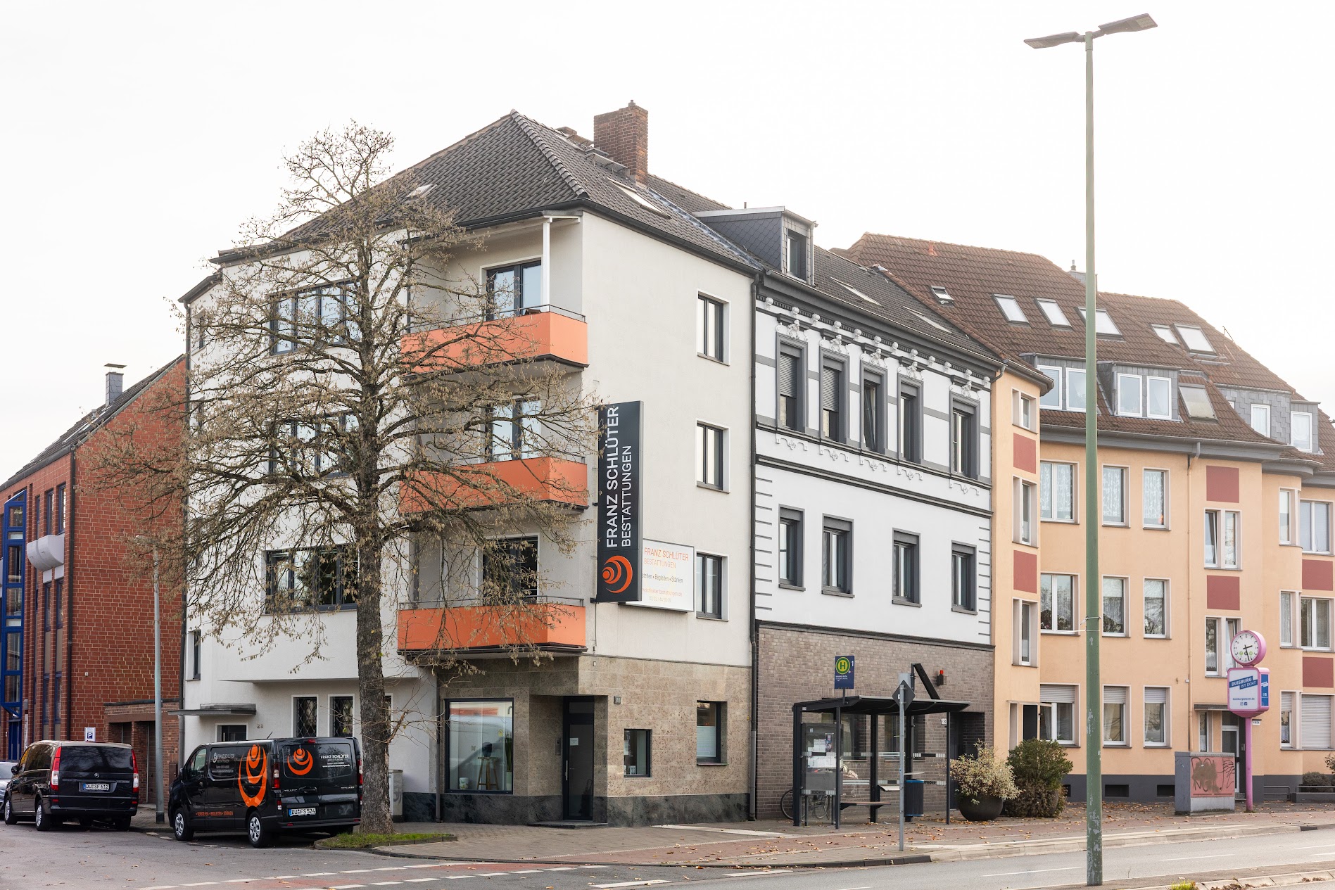 Franz Schlüter Bestattungen in Duisburg-Meiderich – Außenansicht